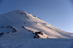 10C Mount Elbrus East Summit Just After Sunrise From Garabashi Camp On Mount Elbrus Climb